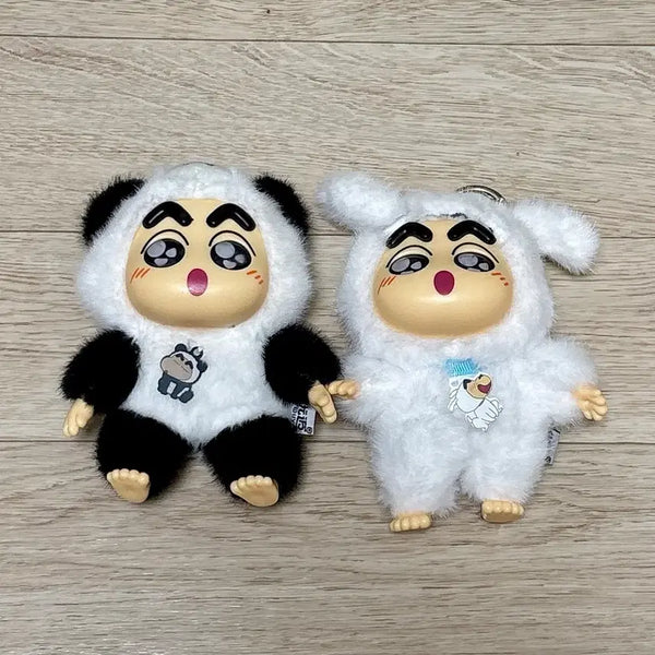 [BUNJANG] Crayon Shin-chan Lovubu White Dog Panda Plush Keychain / 짱구 라부부 흰둥이 팬더 인형 키링