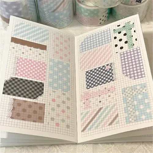 [BUNJANG] Way to Fetch Big Pattern Masking Tape Block Kiss Cut V.1-3 / 웨이투페치 빅 패턴 마스킹 블록 키스컷 v.1~3 마테띵 다꾸 스티커