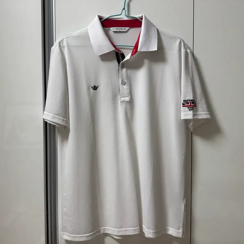 [BUNJANG] Imperial Men's White Short-Sleeve Polo Shirt / 임페리얼 남성 반팔 카라티 흰색