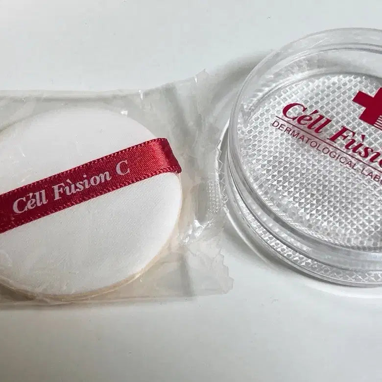 [BUNJANG] Cell Fusion C Puff & Puff Case Set / 셀퓨전씨 퍼프+퍼프케이스