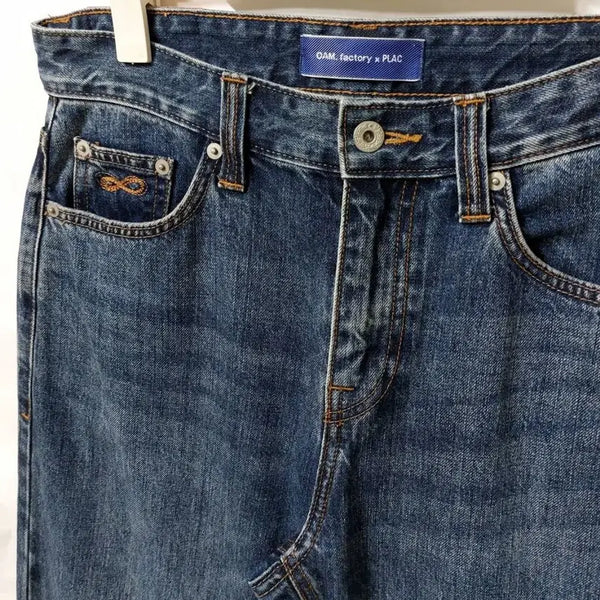 [BUNJANG] Plac Selvedge Denim Jeans 30 Regular Rise Crop Straight / 플랙 셀비지 청바지 30