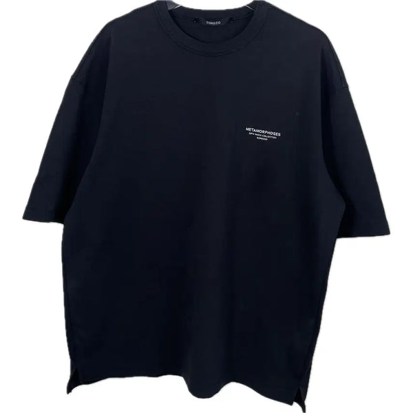 [BUNJANG] Songzio Homme 22FW Paris Collection Logo Short-Sleeve T-Shirt Black Size 105 / [105] 송지오옴므 22FW 파리 컨렉션 로고 반팔 티셔츠