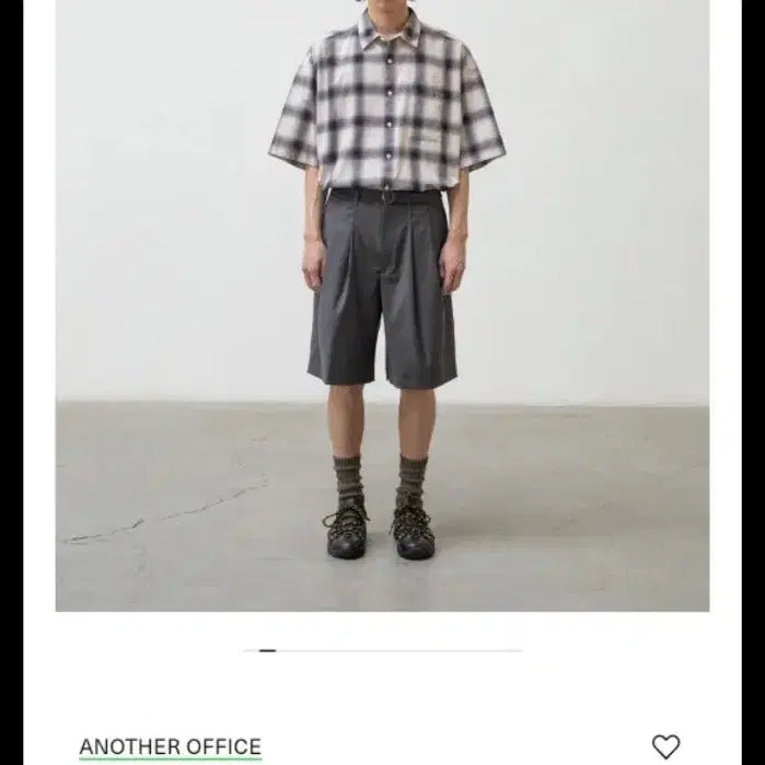 [BUNJANG] Another Office 23 SS Hemingway Belted Shorts / 어나더 오피스 23 ss Hemingway Belted shorts (H