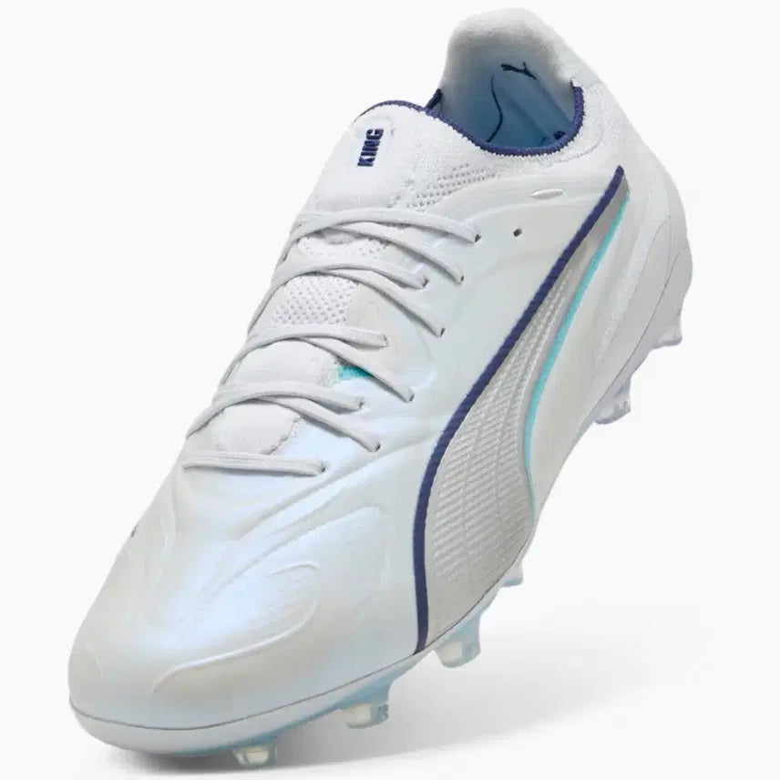 [BUNJANG] Puma King Ultimate 20 FG Soccer Cleats (White/Blue, Size 270) / 푸마킹 얼티밋 20 FG  새상품 270사이즈