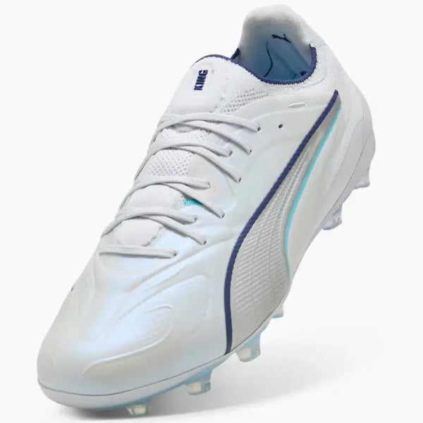 [BUNJANG] Puma King Ultimate 20 FG Soccer Cleats (White/Blue, Size 270) / 푸마킹 얼티밋 20 FG  새상품 270사이즈