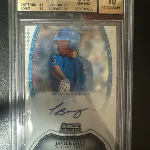 [BUNJANG] Javier Báez 2011 Bowman Sterling Rookie Autograph Chicago Cubs Baseball Card / 하비에르 바에즈 루키 오토 시카고컵스 뉴욕메츠