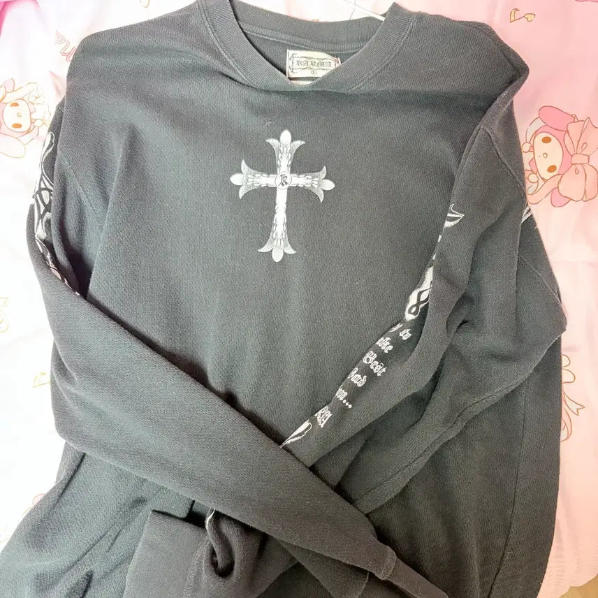 [BUNJANG] Vintage Gothic Punk Long Sleeve Shirt / 빈티지 고스 펑크 롱슬리브