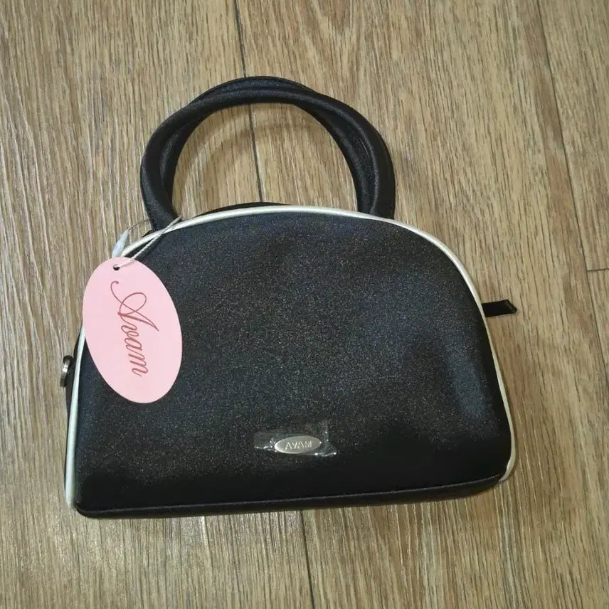 [BUNJANG] AVAM Black Satin Mini Tote Bag / 아밤홈 블랙새틴미니토트백 연예인착용 AVAM 작은가방스포티