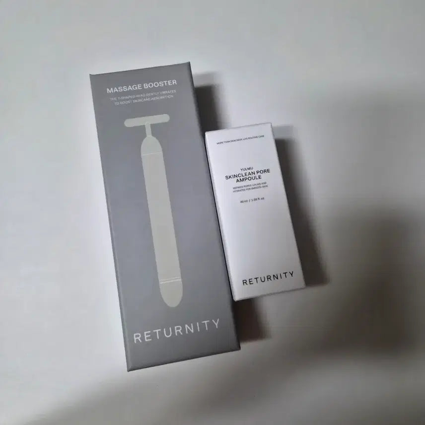[BUNJANG] Eternity Job's Tears Ampoule + Massage Booster Set / 리터니티 율무 앰플 + 마사지부스터