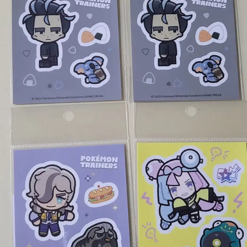 [BUNJANG] Pokemon Trainers Sticker Set / 포케몬 trainers 스티커 청목 모야모 페퍼.