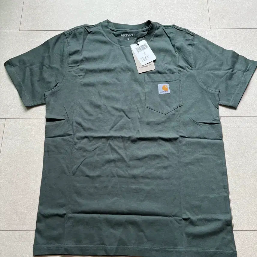 [BUNJANG] Carhartt Pocket T-Shirt Green S / 칼하트 포켓 반팔 그린 S