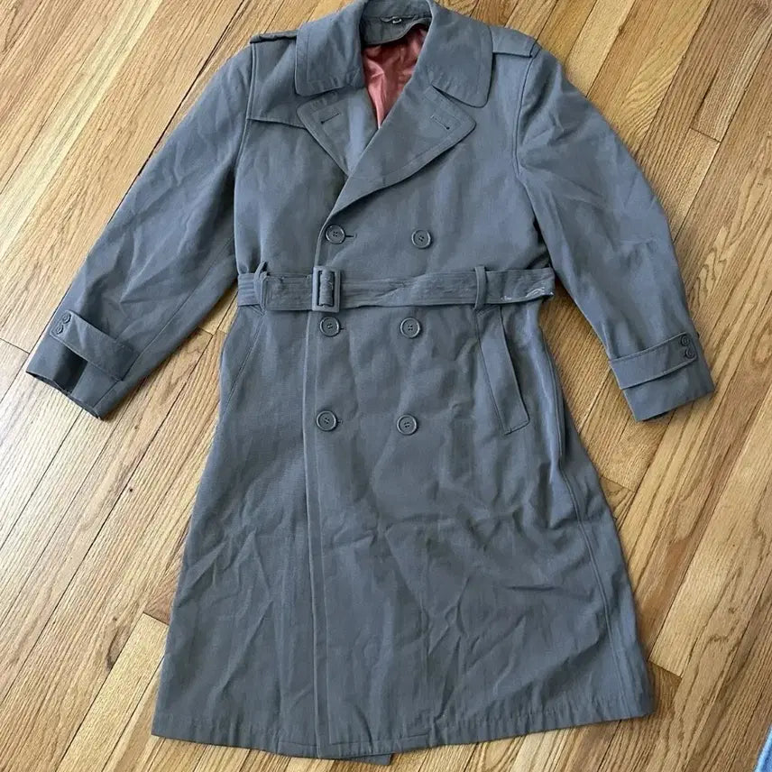 [BUNJANG] 1950s US/Korean Military Officer's Overcoat - Size 38R / 1950년대 미군/한국군 장교용 오버코트