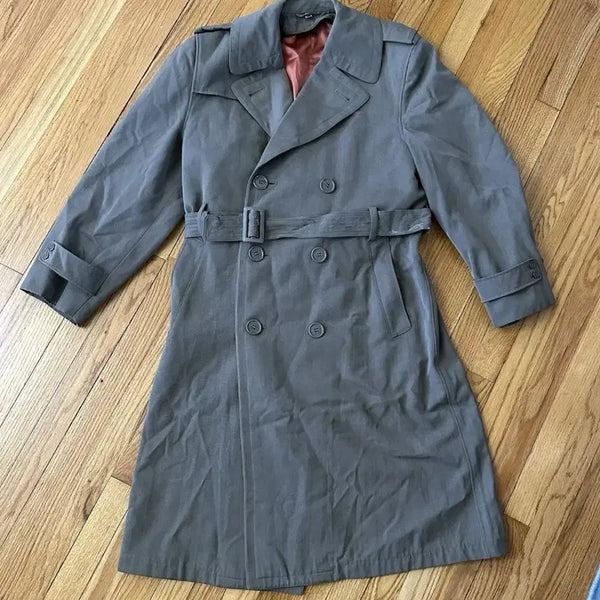 [BUNJANG] 1950s US/Korean Military Officer's Overcoat - Size 38R / 1950년대 미군/한국군 장교용 오버코트