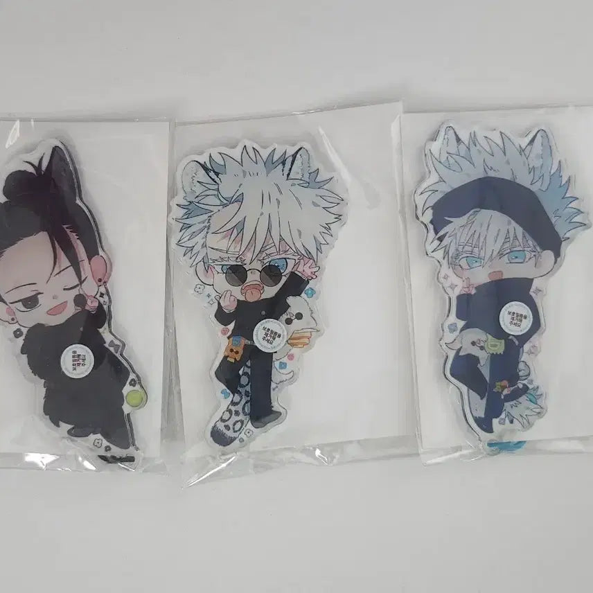 [BUNJANG] Jujutsu Kaisen Satoru Gojo Suguru Geto Unofficial Acrylic Keychain Set / 주술회전 고죠 사토루 게토 스구루 비공식 아크릴 키링 3종 판매