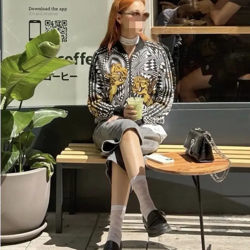 [BUNJANG] Adidas x Jeremy Scott Angel Op-Art Track Top / 아디다스 x 제레미스캇 엔젤 옵아트 트랙탑 95