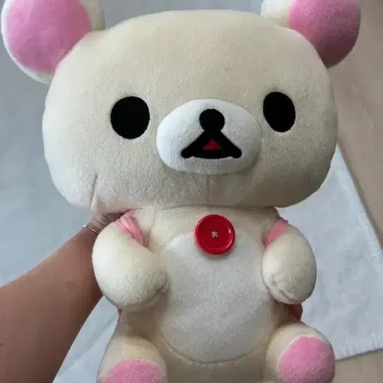 [BUNJANG] Classic Korilakkuma Pink Bag Plush / 리락쿠마) 고전 코리락 핑크 가방 인형