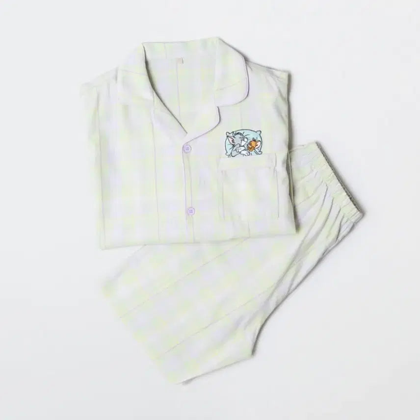 [BUNJANG] Spao Tom and Jerry Light Green Pajamas S Size / 미개봉) 스파오 톰과제리 라이트그린 잠옷 파자마 S