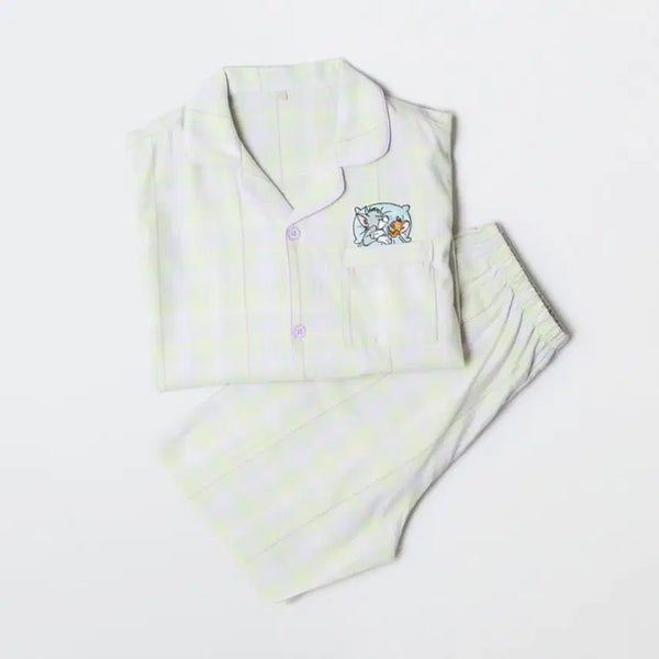 [BUNJANG] Spao Tom and Jerry Light Green Pajamas S Size / 미개봉) 스파오 톰과제리 라이트그린 잠옷 파자마 S