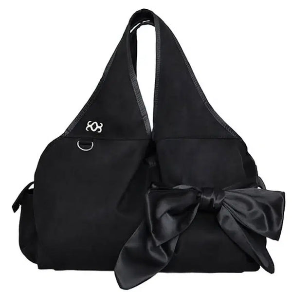 [BUNJANG] Siwol107 Nylon Bow Shoulder Bag Black / 시월107 나일론 보우 숄더백 블랙