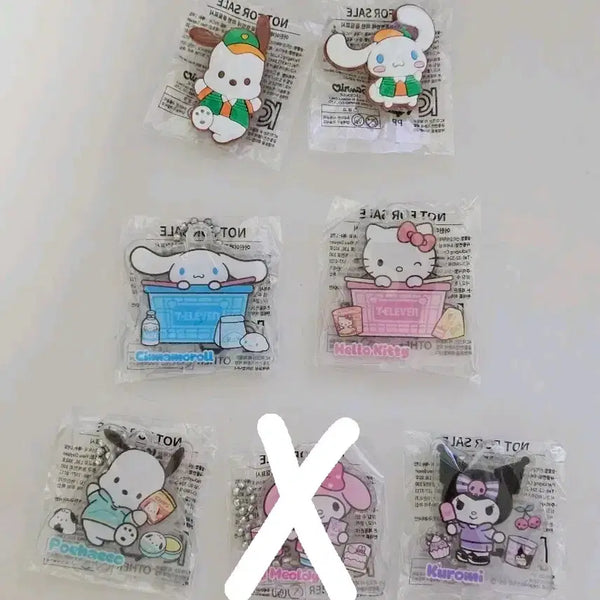 [BUNJANG] 7-Eleven x Sanrio Jibbitz & Standing Acrylic Keyring / 세븐일레븐x산리오 지비츠&스탠딩아크릴키링