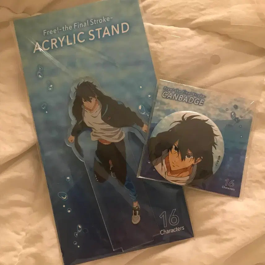 [BUNJANG] Free! Nanase Haruka Final Stroke Acrylic Standee & Badge Set / 오늘만 가격내림!!!!!! Free! 프리 나나세 하루카 파이널 스트로크 아크릴, 뱃지