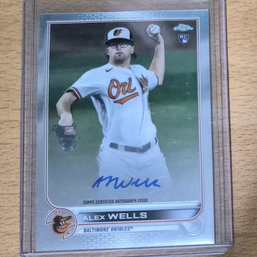 [BUNJANG] MLB 2022 Topps Chrome Alex Wells Rookie Autograph Card / MLB 2022 탑스크롬 볼티모어 알렉스 웰스 루키 오토카드 판매