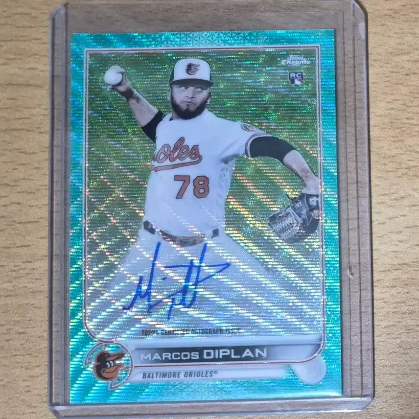 [BUNJANG] MLB 2022 Topps Chrome Ramon Y Platano Rookie Autograph Card #199 / MLB 2022 탑스크롬 볼티모어 마르코스 티플란 199한정 오토카드