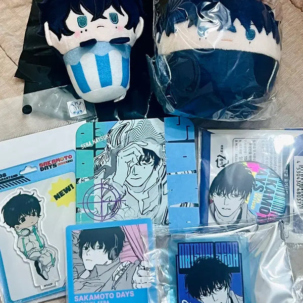 [BUNJANG] Sakamoto Days Natsuki Set Acrylic Can Badge / 사카모토데이즈 세바 나츠키 세트 타피누이 후와 아크릴 캔뱃지 등