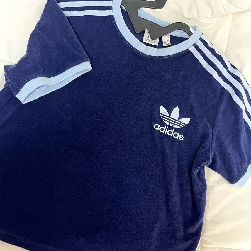 [BUNJANG] Adidas Terry T-Shirt M Dark Blue / 새상품 아디다스 테리 티셔츠 M 다크 블루