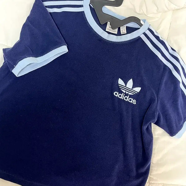 [BUNJANG] Adidas Terry T-Shirt M Dark Blue / 새상품 아디다스 테리 티셔츠 M 다크 블루