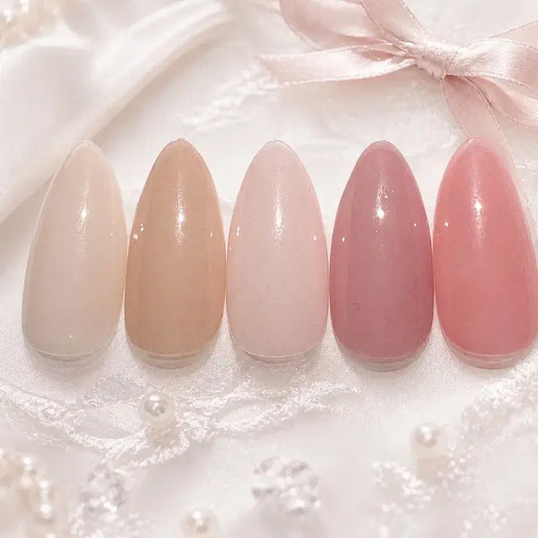 [BUNJANG] Custom Handmade One-Color Nail Tips - Cute & Natural / 이벤트 일상 원컬러 수제네일팁/히메갸루/학교/오타쿠