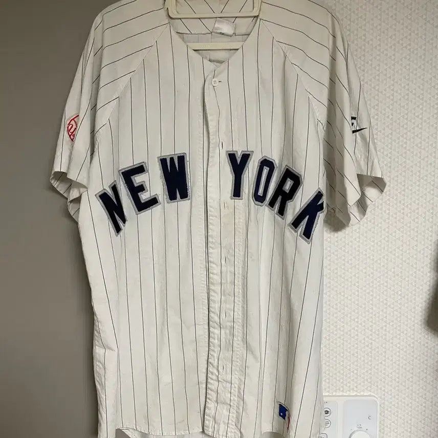 [BUNJANG] Nike 90s Vintage New York Baseball Shirt / 90s NEW YORK 빈티지 베이스볼 셔츠 nike