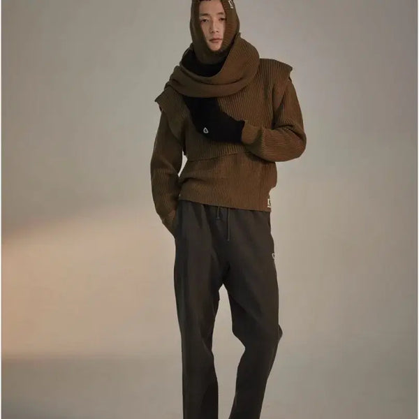 [BUNJANG] Heritage Floss Low Cut Sweatpants Brown L / 헤리티지플로스 로우컷 스웻 팬츠 브라운 L