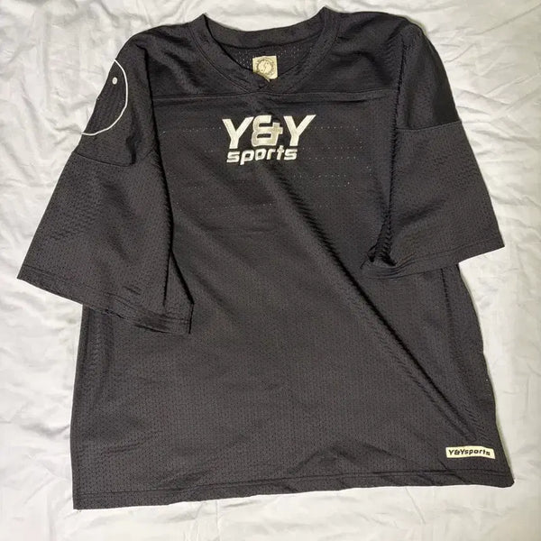 [BUNJANG] Heritageplus In-N-Yang Mesh Jersey Navy M / 헤리티지플로스 인앤양 메쉬 져지 네이비 M