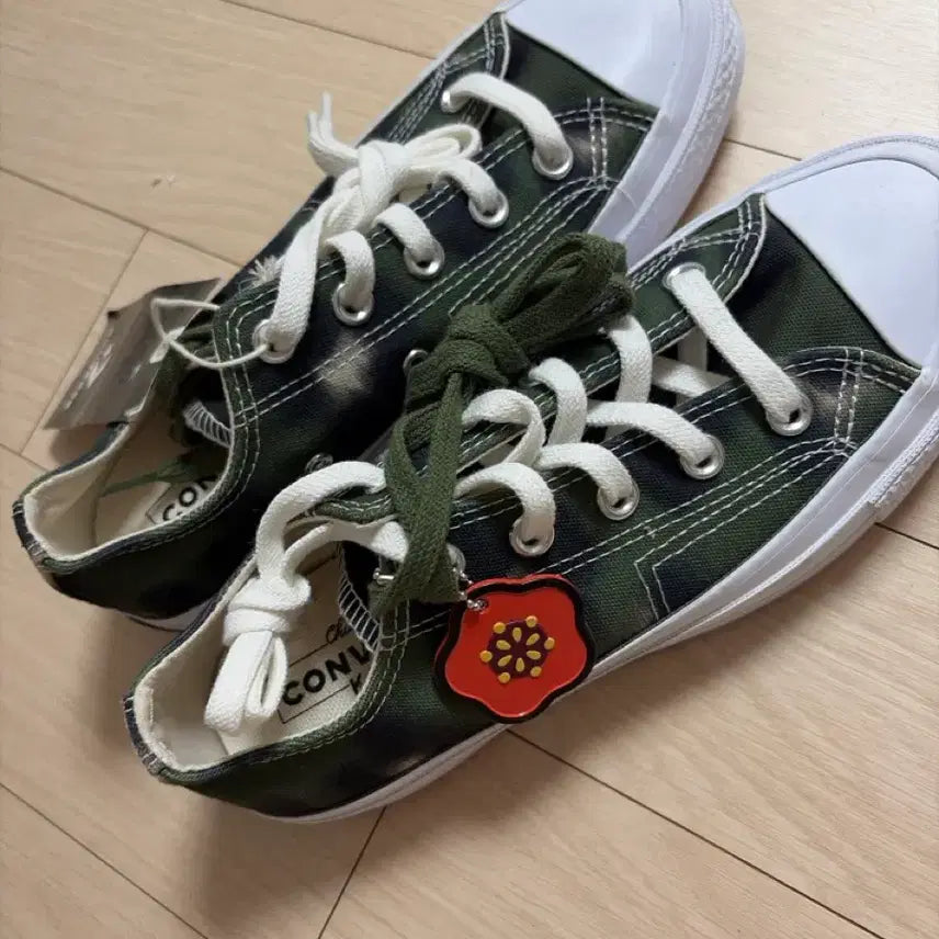 [BUNJANG] Converse x Kenzo Collaboration Camo Low Top Sneakers / 컨버스 X 겐조 콜라보 카모 로우탑 스니커즈 230
