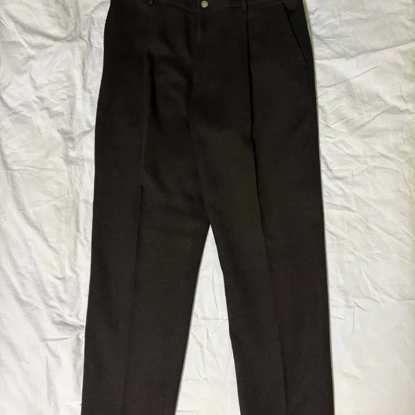 [BUNJANG] Heritagefloss Faux Wool Pants Black L / 헤리티지플로스 울 팬츠 블랙 L