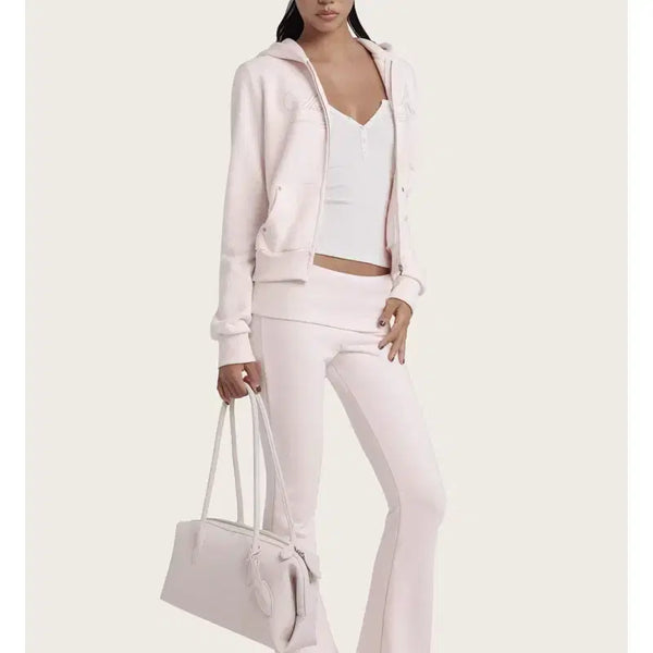 [BUNJANG] Klishier Sheer Romance Folded Pants Pink / 클리시어 Sheer Romance Folded pants pink