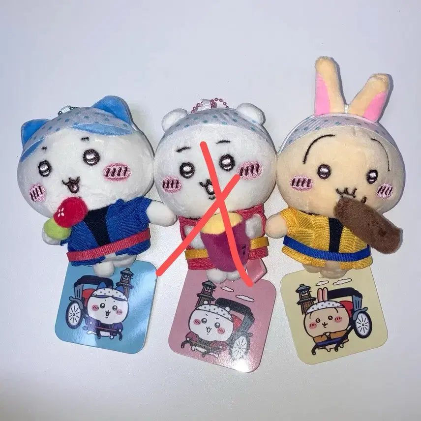 [BUNJANG] Chiikawa Hachiwari Usagi Rickshaw Puller Mascot Plush Toy / 새상품)먼작귀 치이카와 하치와레 우사기 인력거꾼 마스코트 인형