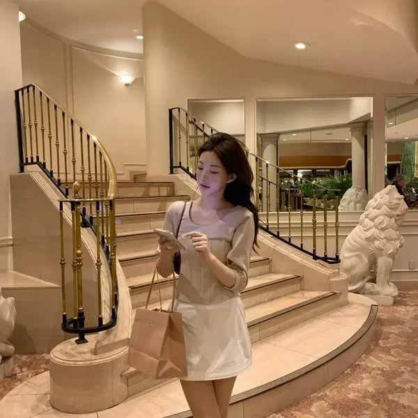 [BUNJANG] JENNIE-O Shell Tie Mini Skirt White / [새상품] 제니오 쉘 타이 미니 스커트 S