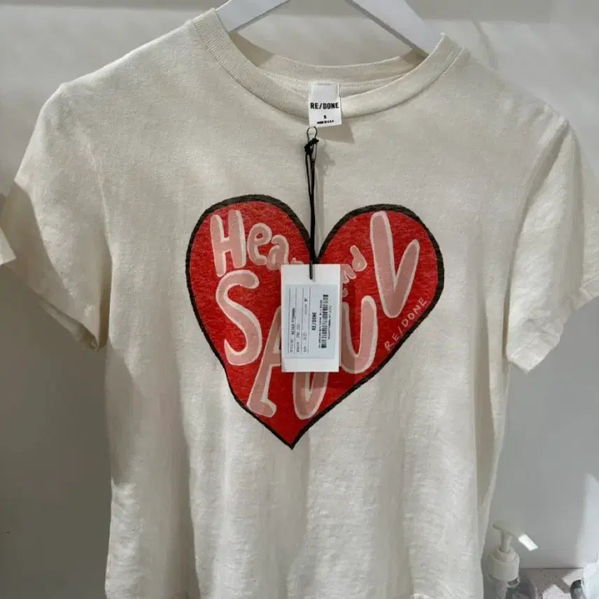 [BUNJANG] REDONE Heart T-Shirt (S) / (새상품)리던 하트티(S)