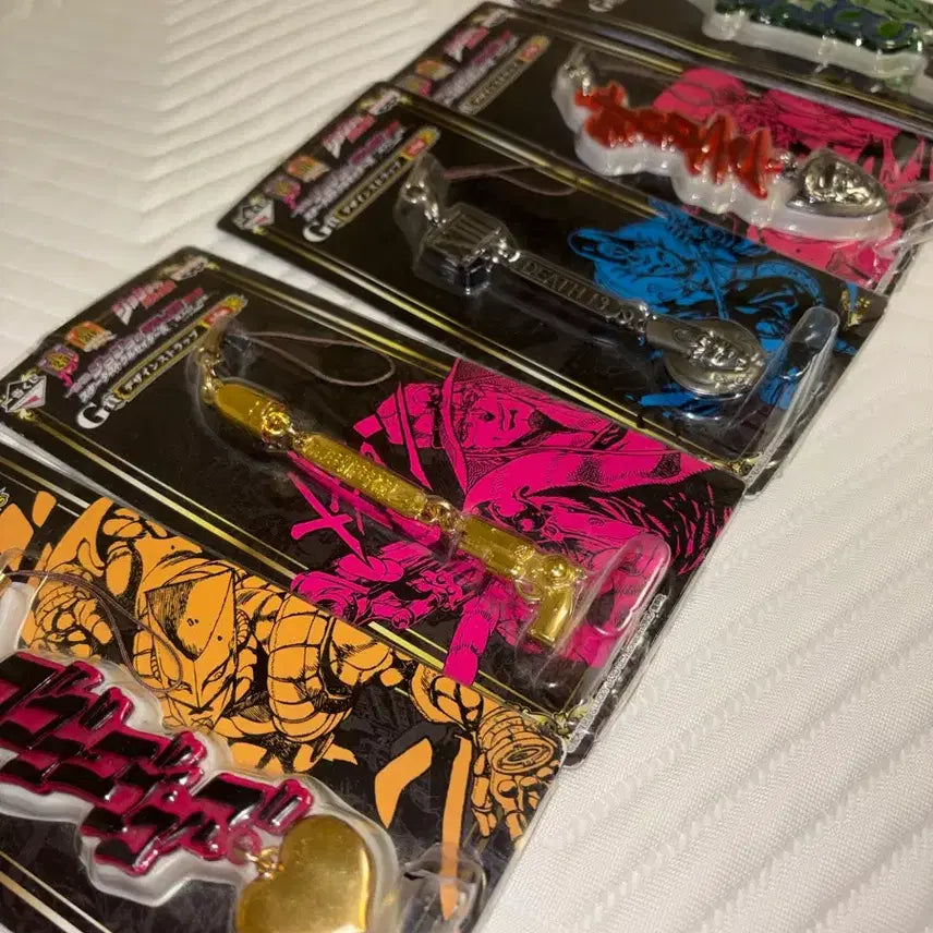 [BUNJANG] JoJo's Bizarre Adventure Ichiban Kuji Classic Keychain Strap Set / 죠죠의 기묘한 모험 고전 쿠지 키링 스트랩 세트