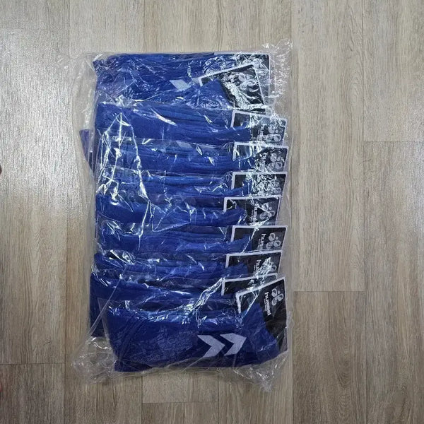 [BUNJANG] Hummel Soccer Socks Set (10 Pairs) - Blue, Size 250-270 / 새상품 험멜 축구 양말 축구 스타킹 10족 세트 블루 250-270