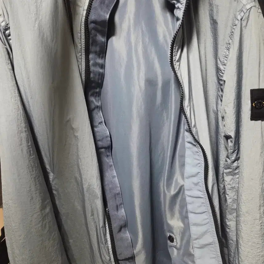 [BUNJANG] Stone Island 26ss Crinkle Reps Windbreaker Avio Blue / 스톤아일랜드 26ss 크링클랩스 바람막이 아비오 블루