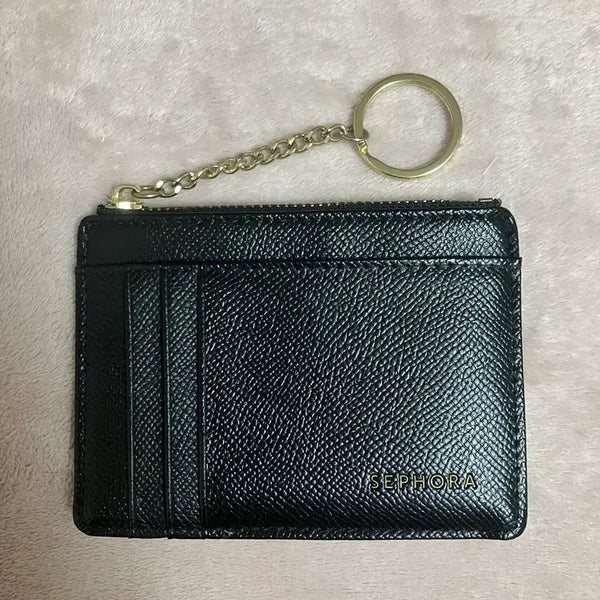 [BUNJANG] Sephora Black Card Wallet with Keychain / [마지막sale] 세포라 블랙 카드 지갑