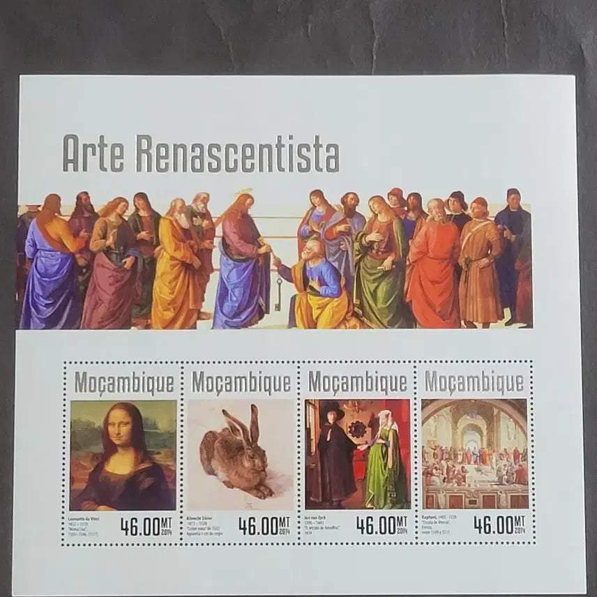 [BUNJANG] Leonardo da Vinci Renaissance Art Commemorative Stamp 2014 / 2014년 르네상스미술 레오나르도다빈치 기념 우표Arte Renasce