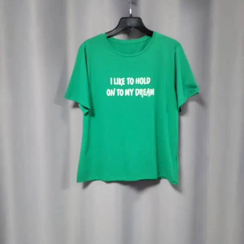 [BUNJANG] Laurel Green Lettering Cotton T-Shirt (New) / 라우렐 그린 레터링 면티 (새상품)