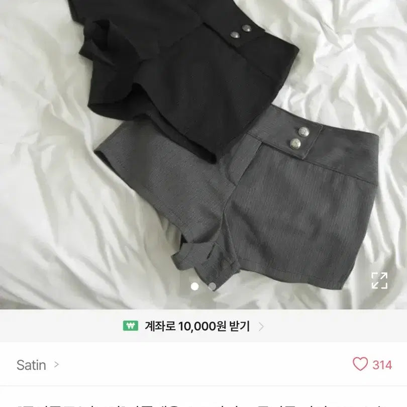 [BUNJANG] Napoleon Shorts Charcoal / [정가50.700]나폴레옹반바지 차콜