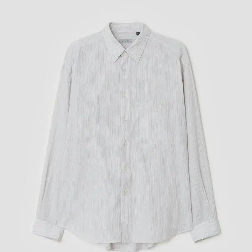 [BUNJANG] Bellie Downtime Chiko Shirt Cream Stripe / 벨리에 다운 타임 치코 셔츠 - 리플 크림 스트라이프