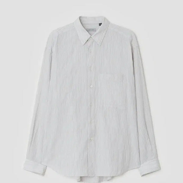 [BUNJANG] Bellie Downtime Chiko Shirt Cream Stripe / 벨리에 다운 타임 치코 셔츠 - 리플 크림 스트라이프