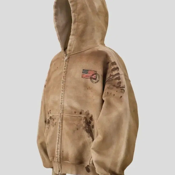 [BUNJANG] Denhour Eagle Hooded Zip-Up / 덴아워 이글 후드집업